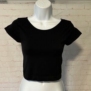 Free People Black Crop Top Sz XS/S